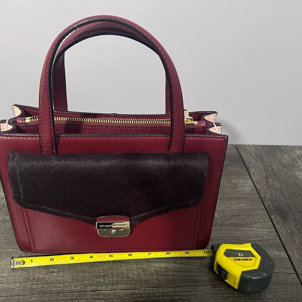 Kate Spade Burgundy and Black Satchel